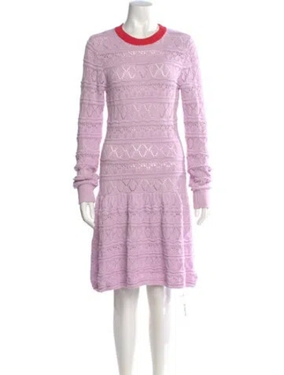 Pre-owned Olivia Rubin Striped Mini Dress In Purple