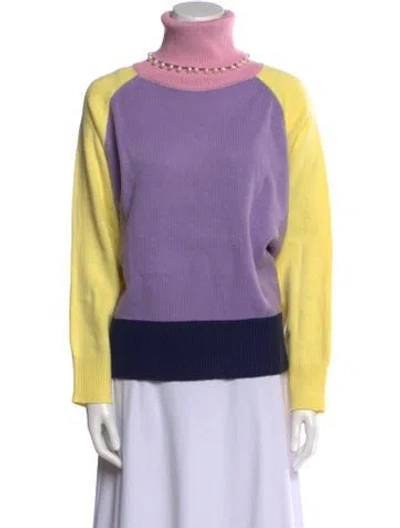 Pre-owned Olivia Rubin Turtleneck Sweater In Purple