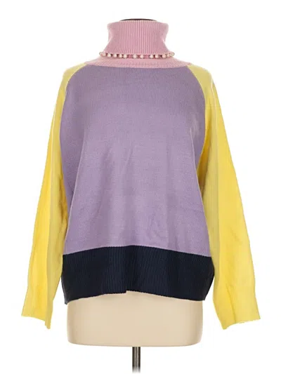 Pre-owned Olivia Rubin Turtleneck Sweater In Purple