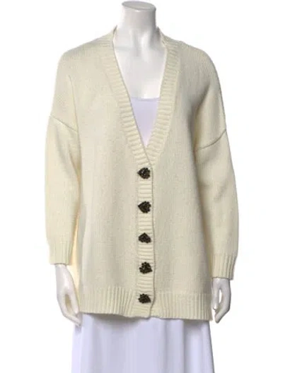 Pre-owned Olivia Rubin V-neck Sweater In Neutral