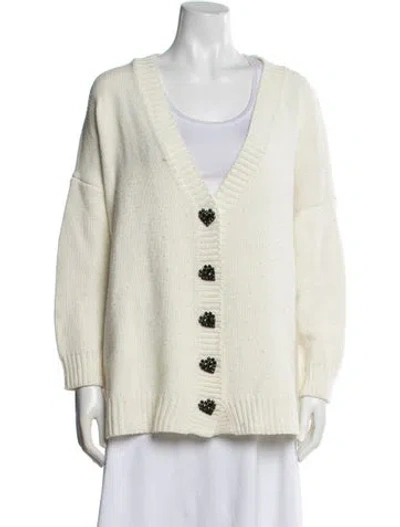 Pre-owned Olivia Rubin V-neck Sweater In Neutral