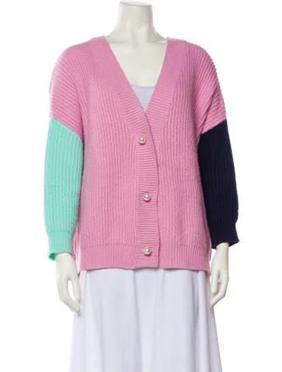 Pre-owned Olivia Rubin V-neck Sweater In Pink