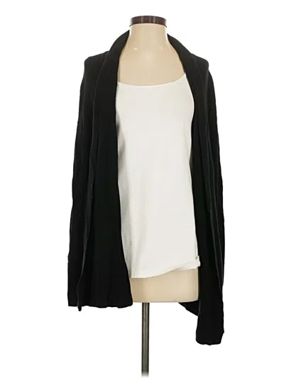 Pre-owned Olivia Sky Cardigan Sweater In Black