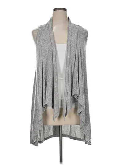 Pre-owned Olivia Sky Cardigan Sweater In Gray