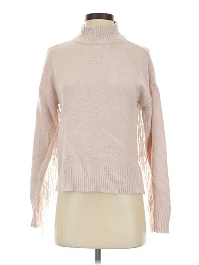 Pre-owned Olivia Sky Long Sleeve Turtleneck In Tan