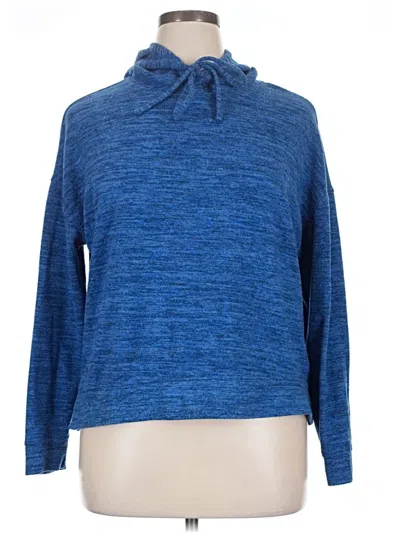 Pre-owned Olivia Sky Pullover Sweater In Blue