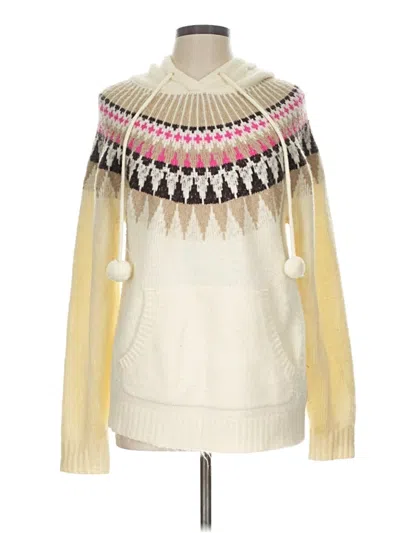 Pre-owned Olivia Sky Pullover Sweater In Ivory