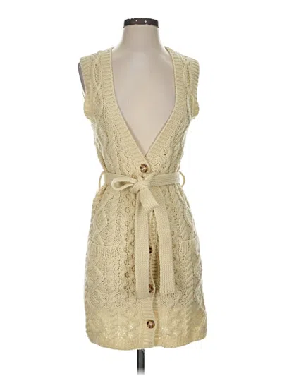 Pre-owned Olivia Sky Sweater Vest In Ivory