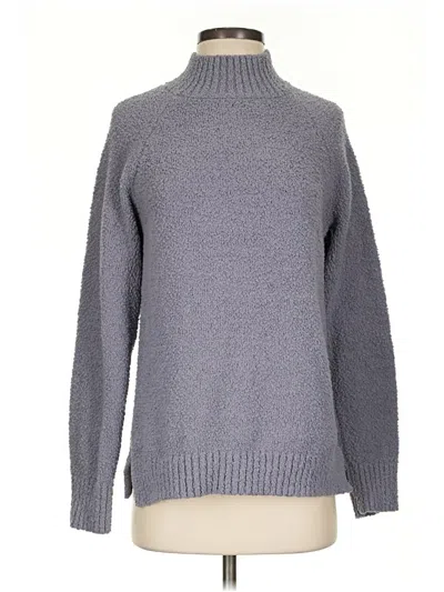 Pre-owned Olivia Sky Turtleneck Sweater In Gray