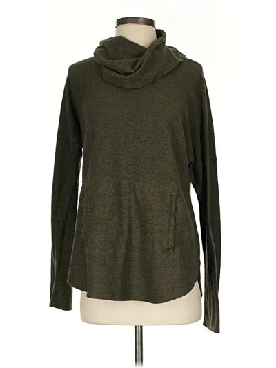Pre-owned Olivia Sky Turtleneck Sweater In Green
