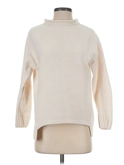 Pre-owned Olivia Sky Turtleneck Sweater In Ivory