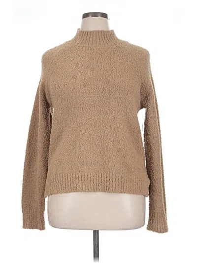 Olivia Sky Turtleneck Sweater In Tan
