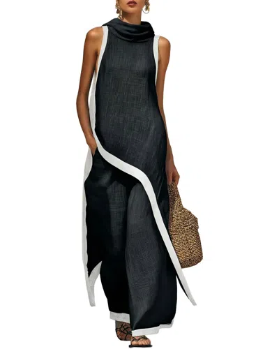 Olivia Taylor 2pc Top & Pant Set In Black