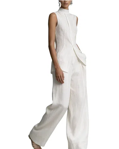 Olivia Taylor 2pc Top & Pant Set In White