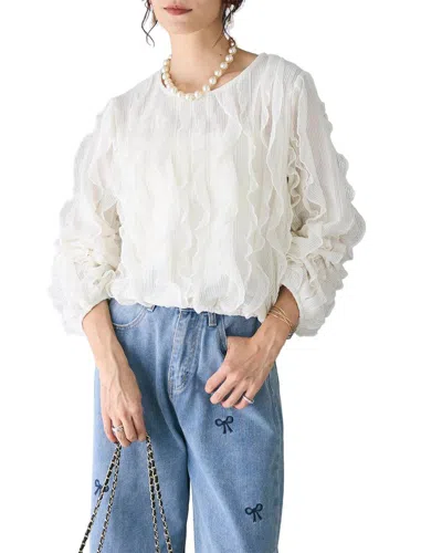 Olivia Taylor Blouse In White