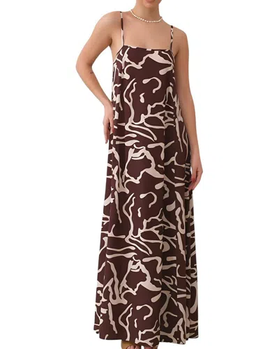 Olivia Taylor Maxi Dress In Brown