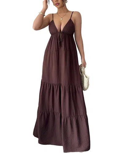 Olivia Taylor Maxi Dress In Brown
