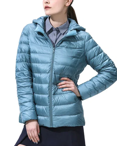 Olivia Taylor Medium Down Jacket In Light Blue