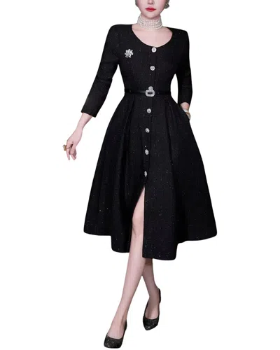 Olivia Taylor Midi Dress In Black