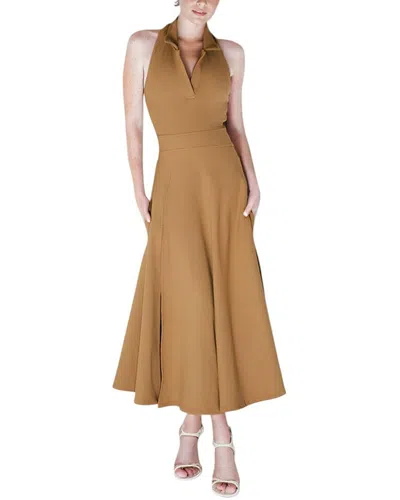 Olivia Taylor Midi Dress In Brown