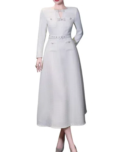 Olivia Taylor Midi Dress In White