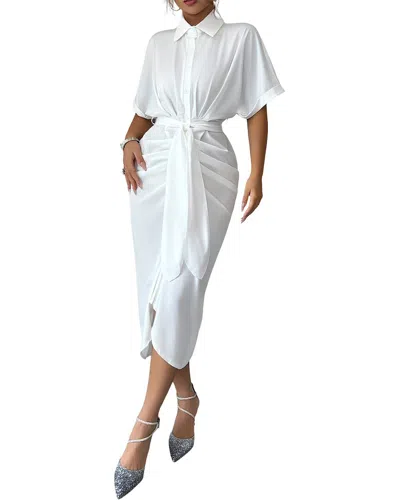 Olivia Taylor Midi Dress In White
