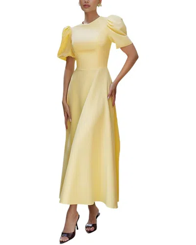 Olivia Taylor Midi Dress In Yellow