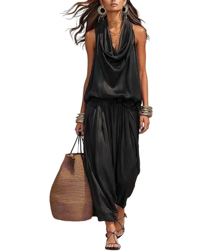 Olivia Taylor Top & Pant Set In Black