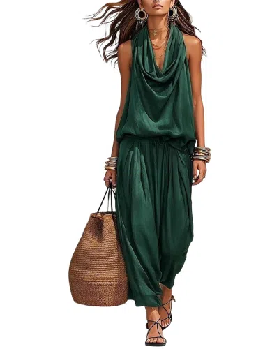 Olivia Taylor Top & Pant Set In Green