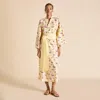 Olivia Von Halle Cotton-silk Amaya Helios Robe