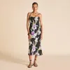 Olivia Von Halle Artemis Moonglade Black Floral Dress