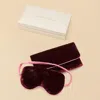 Olivia Von Halle Audrey Claret Red Eye Mask