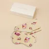 Olivia Von Halle Audrey Helios Yellow Seashell Eye Mask