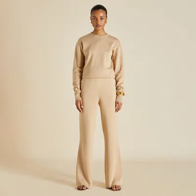Olivia Von Halle Carmel Shanghai Beige Tracksuit