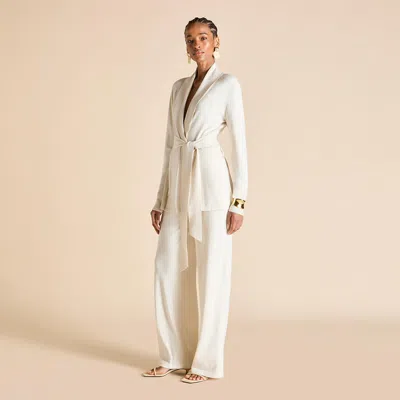 Olivia Von Halle Caro Alaska Ivory Tracksuit In Multi