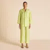 Olivia Von Halle Casablanca Celery Green Pajamas