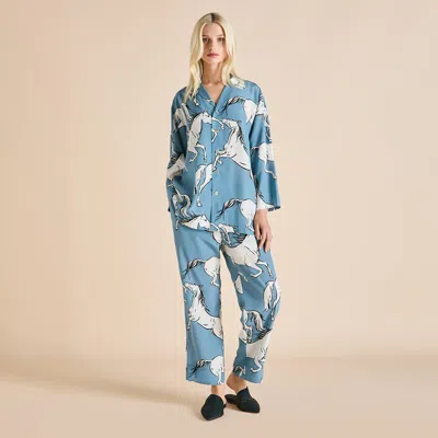 Olivia Von Halle In Blue