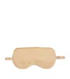 Olivia Von Halle Cashmere Audrey Eye Mask In Beige