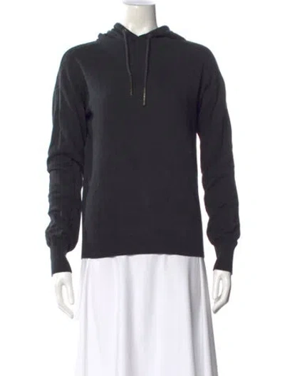 Pre-owned Olivia Von Halle Cashmere Crew Neck Sweater In Gray