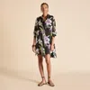 Olivia Von Halle Celeste Seaholly Black Floral Nightshirt