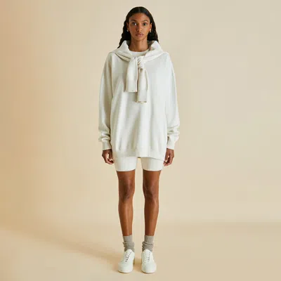 Olivia Von Halle Didi Alaska Ivory Short Tracksuit In White