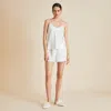 Olivia Von Halle Elle Ivory Pearl Camisole Set In Ivory