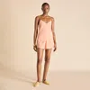 OLIVIA VON HALLE ELLE TANGERINE CAMISOLE SET
