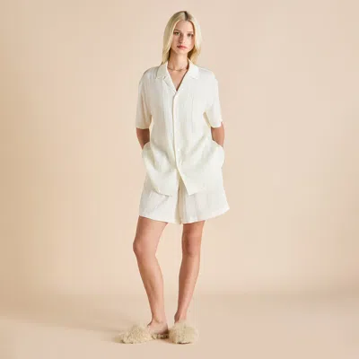 Olivia Von Halle Emeli Tabitha Ivory Pajamas