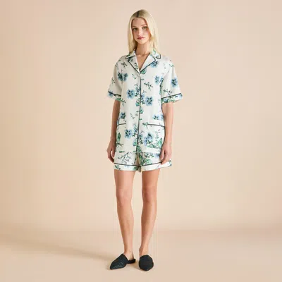 Olivia Von Halle Ingo Caldwell Ivory Floral Pajamas