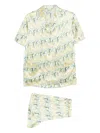 Olivia Von Halle Ingo Loulou Printed Pyjama (set Of Two) In Neutral