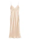 Olivia Von Halle Issa Midi Dress In Neutrals