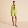 Olivia Von Halle Kick Celery Green Pajamas