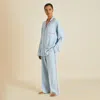 OLIVIA VON HALLE LAURENT CERULEAN BLUE PAJAMAS