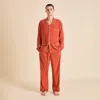 Olivia Von Halle Laurent Rust Pajamas